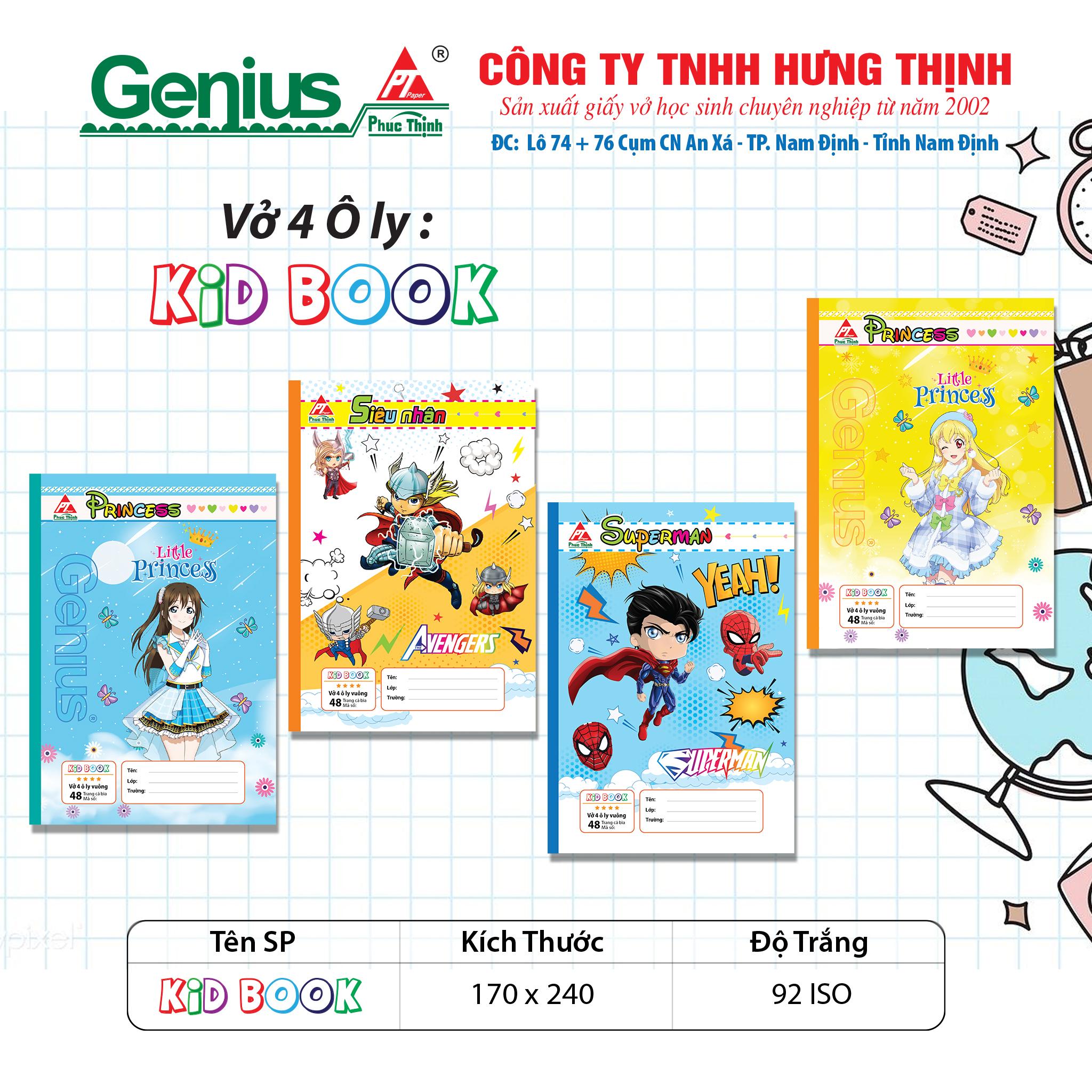 Vở ô ly Kid book