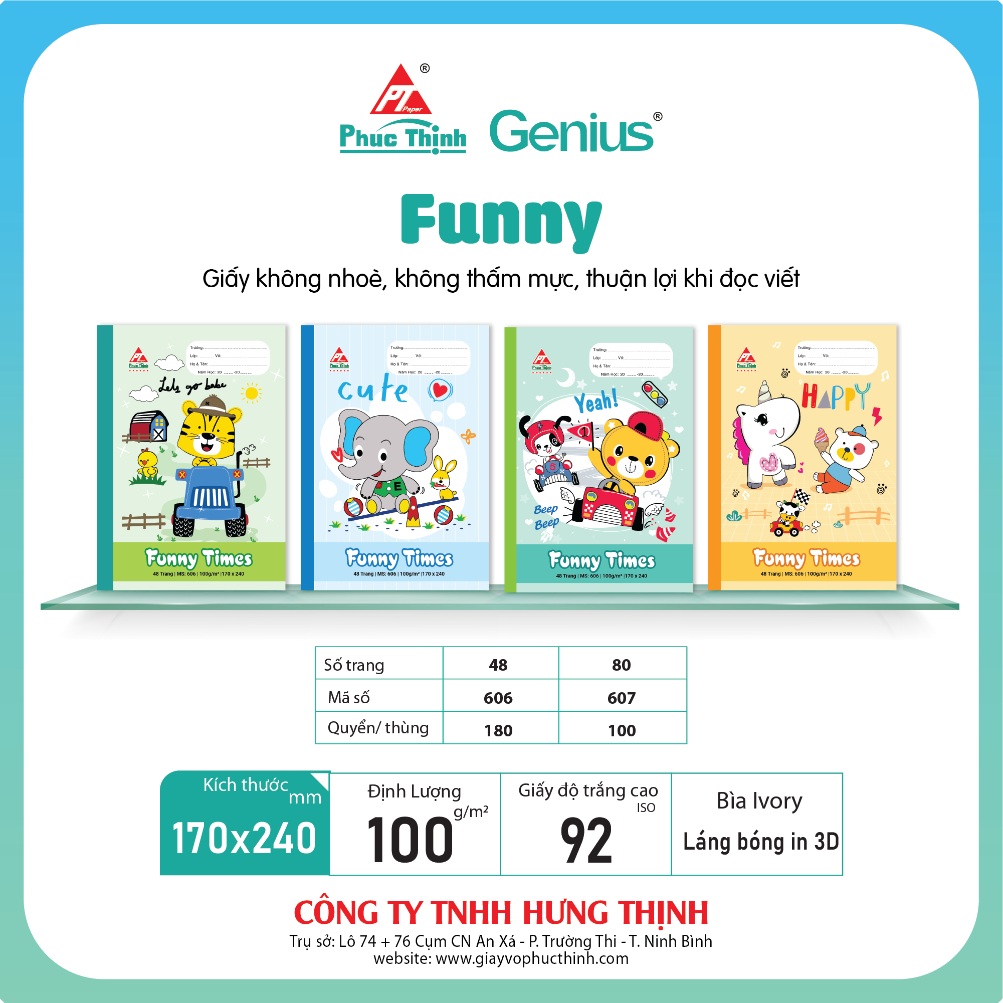 Vở ô ly Funny